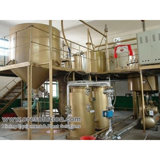 Gold ore heap leaching production line and process flow solution